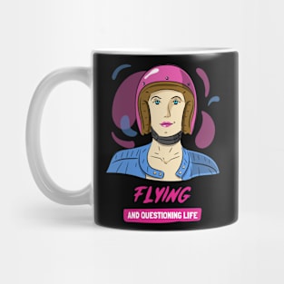 FLYING AND QUESTIONING LIFE WOMEN PILOTS Mug